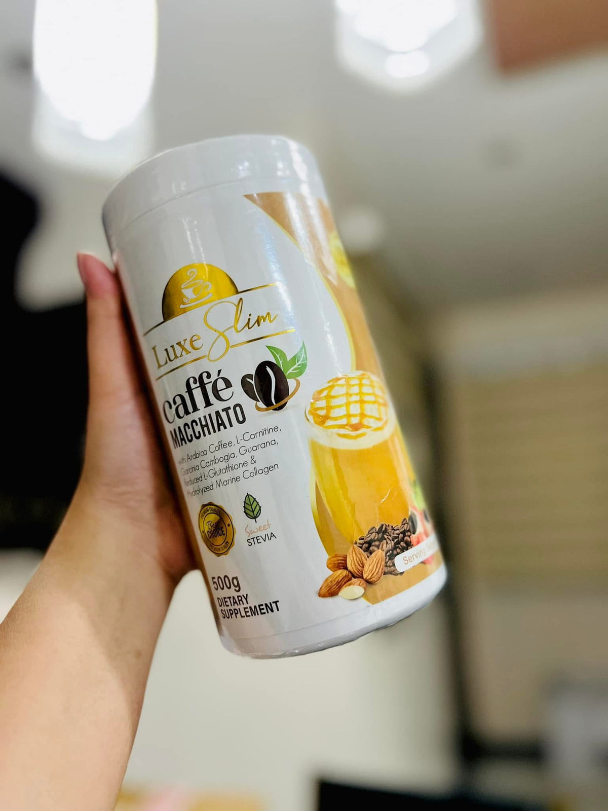 Luxe Slim Macchiato Jar (500g)