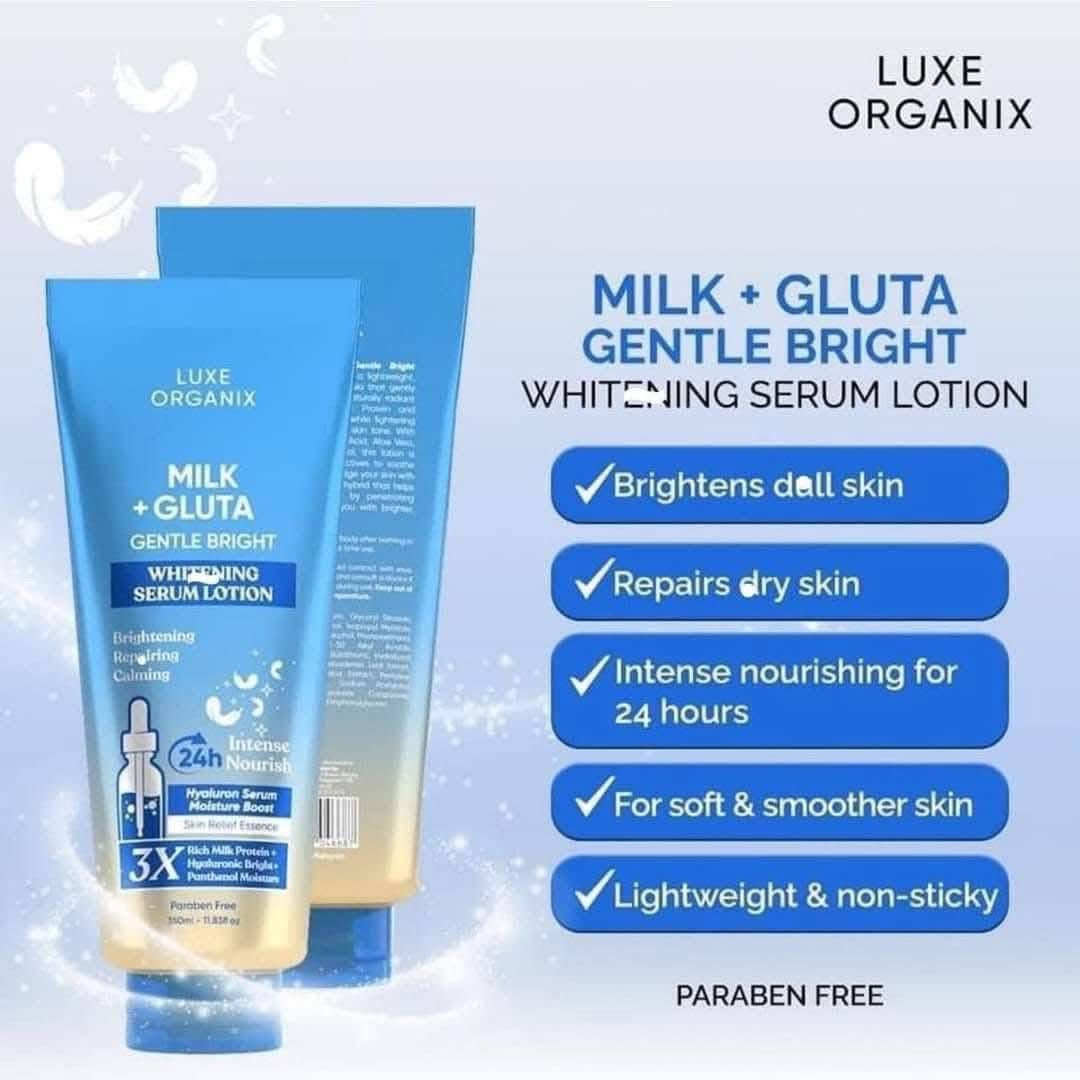 Luxe Organix Milk + Gluta Lotion
